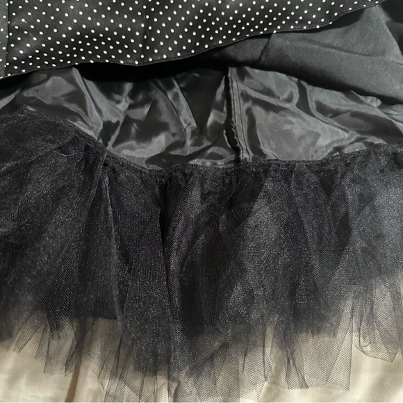 Jessica McClintok x Gunne Sax Vintage 90s 
Black & White Polka Dot Dress NWOT 7J - Picture 10 of 11